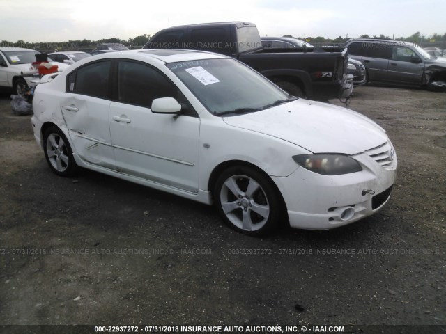 JM1BK323941169266 - 2004 MAZDA 3 S WHITE photo 1