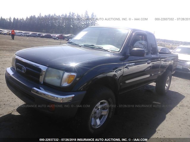 4TASM92N6XZ514978 - 1999 TOYOTA TACOMA XTRACAB PRERUNNER BLACK photo 2