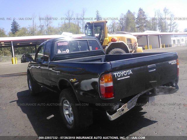 4TASM92N6XZ514978 - 1999 TOYOTA TACOMA XTRACAB PRERUNNER შავი ფოტო 3