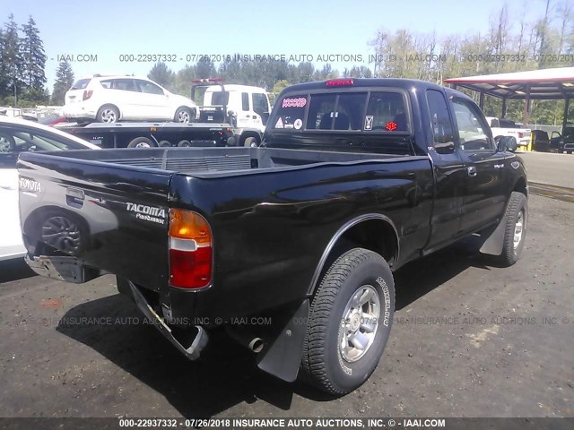 4TASM92N6XZ514978 - 1999 TOYOTA TACOMA XTRACAB PRERUNNER შავი ფოტო 4