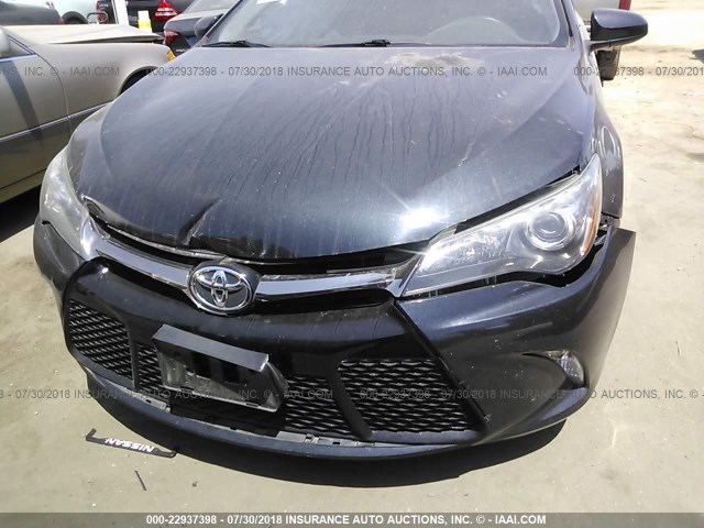 4T1BF1FK8FU033167 - 2015 TOYOTA CAMRY LE/XLE/SE/XSE BLACK photo 6