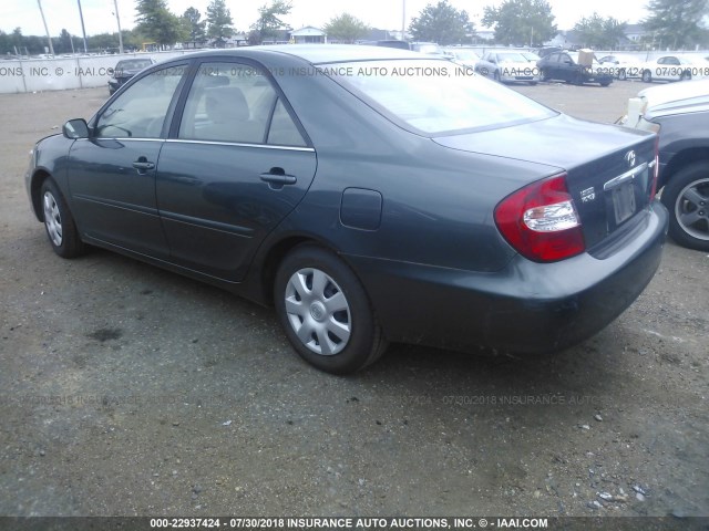 4T1BE30K32U510718 - 2002 TOYOTA CAMRY LE/XLE/SE 绿色 照片 3