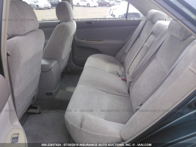 4T1BE30K32U510718 - 2002 TOYOTA CAMRY LE/XLE/SE 绿色 照片 8