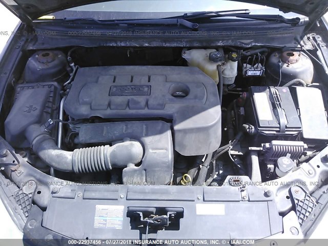 1G2ZF58B674105352 - 2007 PONTIAC G6 VALUE LEADER/BASE BLACK photo 10