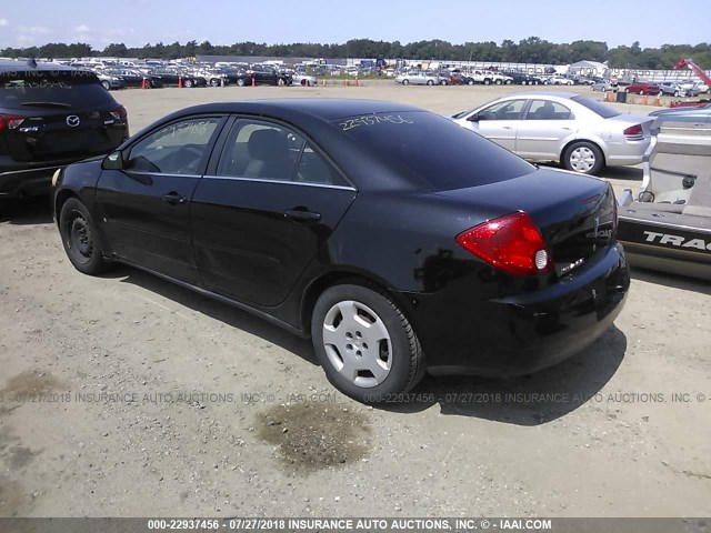 1G2ZF58B674105352 - 2007 PONTIAC G6 VALUE LEADER/BASE BLACK photo 3