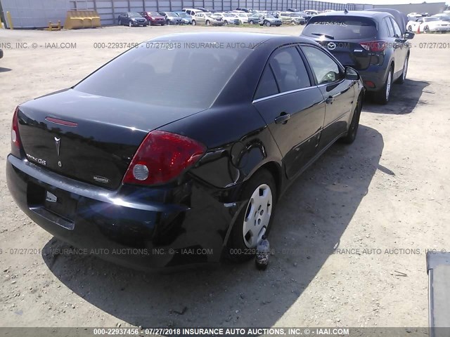 1G2ZF58B674105352 - 2007 PONTIAC G6 VALUE LEADER/BASE BLACK photo 4