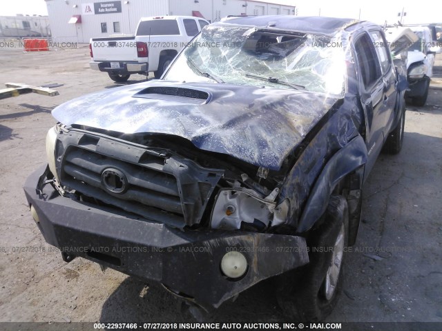 3TMLU42N46M004351 - 2006 TOYOTA TACOMA DOUBLE CAB მუქი ლურჯი ფოტო 6