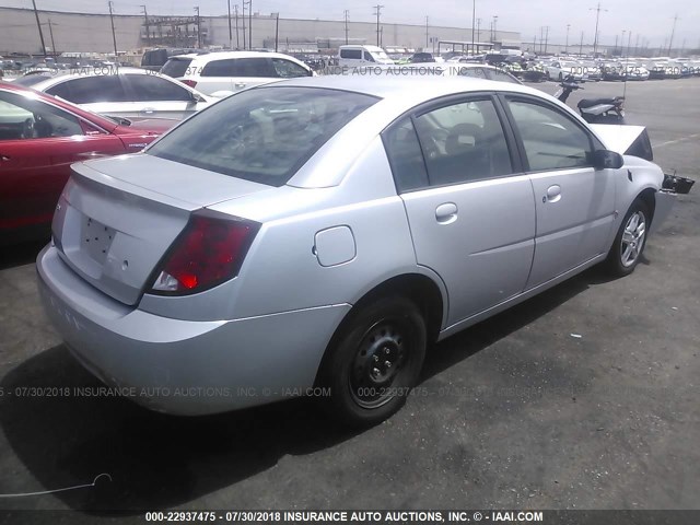 1G8AJ55F67Z110305 - 2007 SATURN ION LEVEL 2 SILVER photo 4