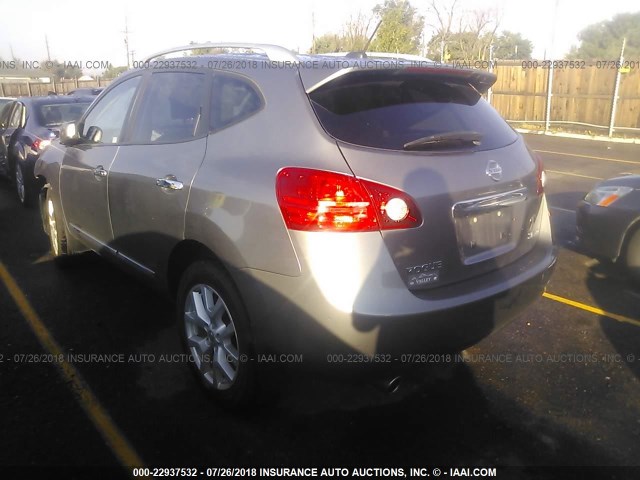 JN8AS5MV9BW689414 - 2011 NISSAN ROGUE S/SV/KROM GRAY photo 3