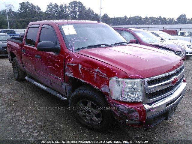 3GCRCSE01AG217086 - 2010 CHEVROLET SILVERADO C1500 LT RED photo 1