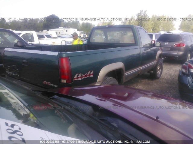 1GTGK24K5SE505425 - 1995 GMC SIERRA K2500 GREEN photo 4