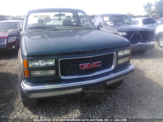 1GTGK24K5SE505425 - 1995 GMC SIERRA K2500 GREEN photo 6