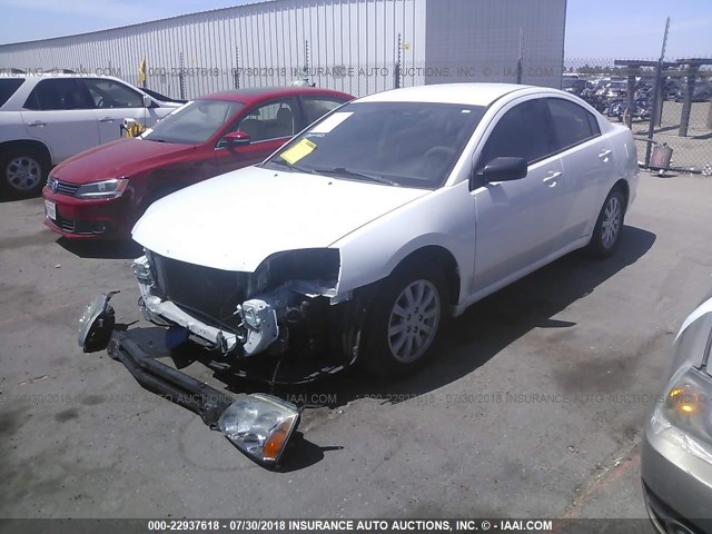 4A32B2FF2CE021463 - 2012 MITSUBISHI GALANT FE WHITE photo 2