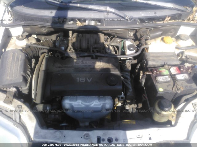 KL1TD56606B635783 - 2006 CHEVROLET AVEO LS 白色 照片 10