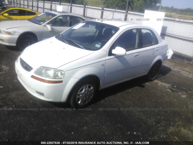 KL1TD56606B635783 - 2006 CHEVROLET AVEO LS 白色 照片 2