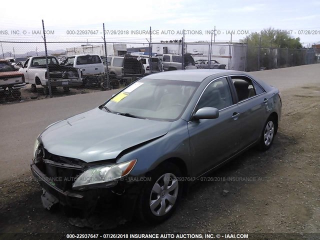4T1BE46K58U754814 - 2008 TOYOTA CAMRY CE/LE/XLE/SE GREEN photo 2