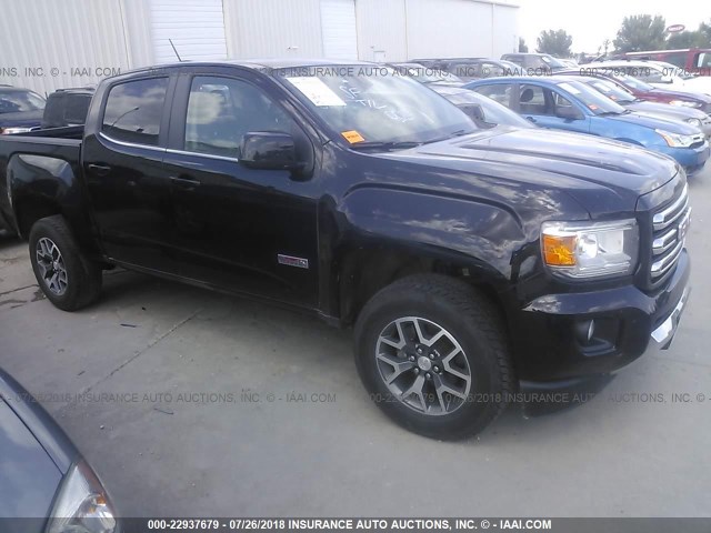 1GTG6CE36G1384145 - 2016 GMC CANYON SLE BLACK photo 1