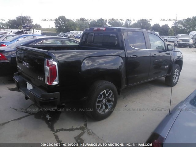 1GTG6CE36G1384145 - 2016 GMC CANYON SLE BLACK photo 4