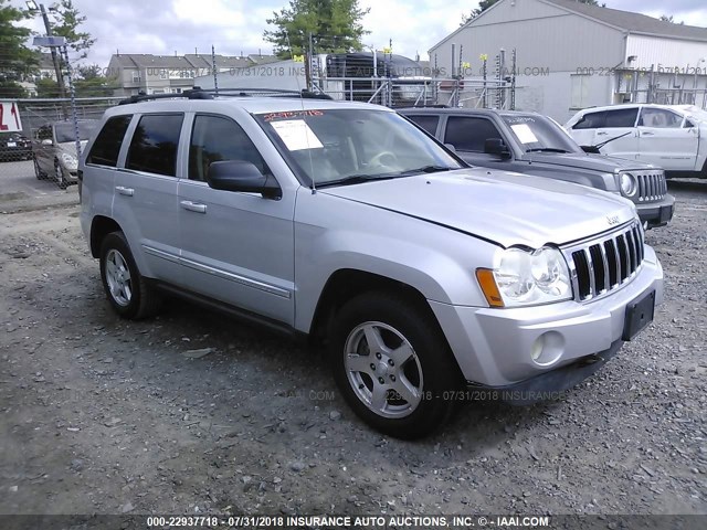 1J4HR58N35C685536 - 2005 JEEP GRAND CHEROKEE LIMITED SILVER photo 1