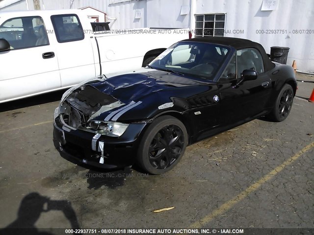 WBACN33411LK47975 - 2001 BMW Z3 2.5 BLACK photo 2