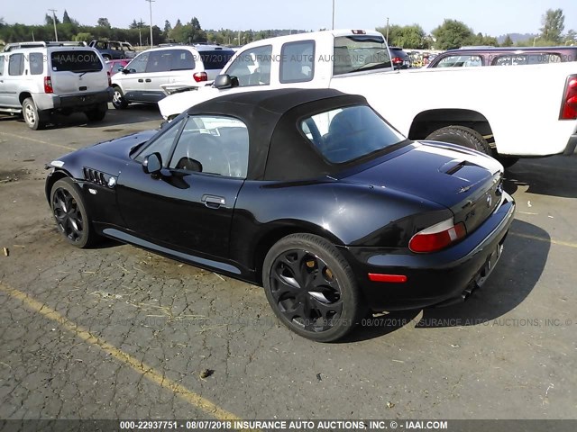 WBACN33411LK47975 - 2001 BMW Z3 2.5 BLACK photo 3