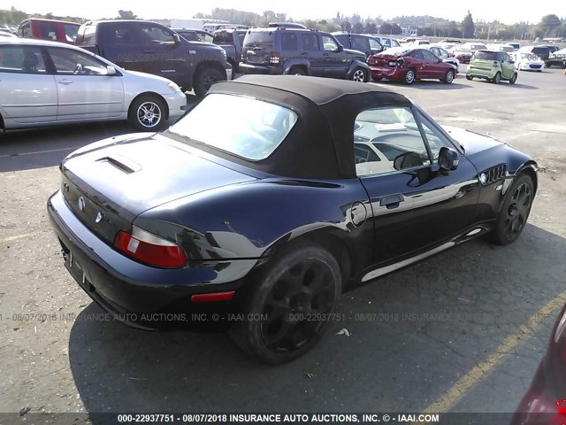 WBACN33411LK47975 - 2001 BMW Z3 2.5 BLACK photo 4