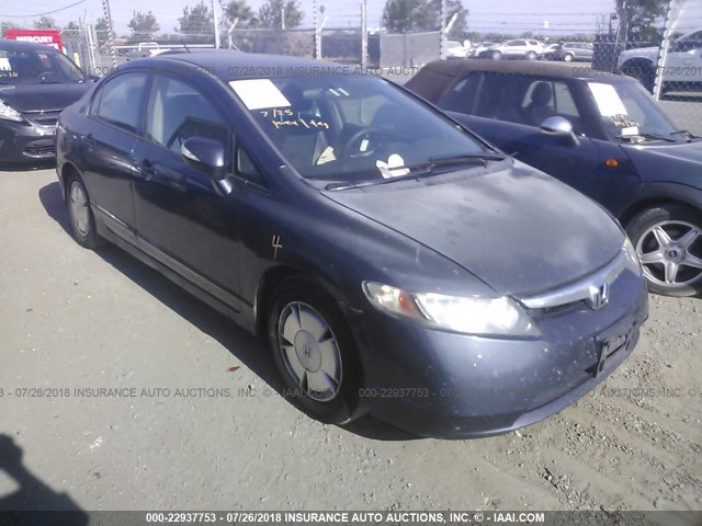 JHMFA36266S014904 - 2006 HONDA CIVIC HYBRID Dark Blue photo 1