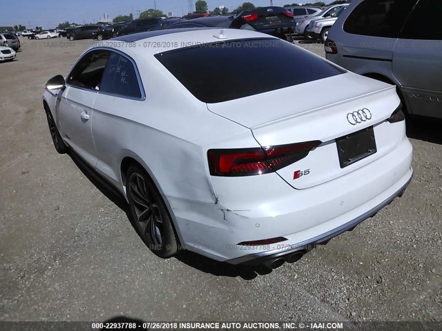 WAUP4AF5XJA020650 - 2018 AUDI S5 PREMIUM PLUS 白色 照片 3