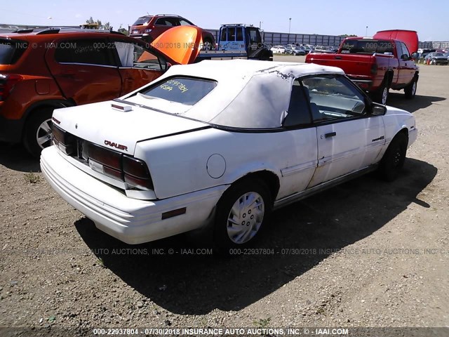 1G1JC34TXP7286046 - 1993 CHEVROLET CAVALIER RS WHITE photo 4