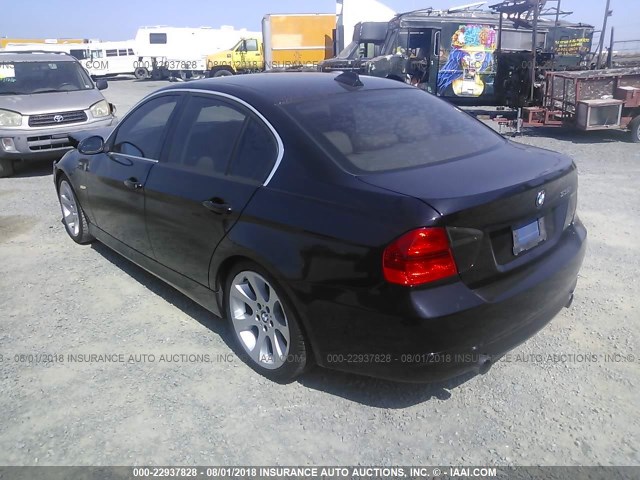 WBAVB73577PA65560 - 2007 BMW 335 I BLACK photo 3