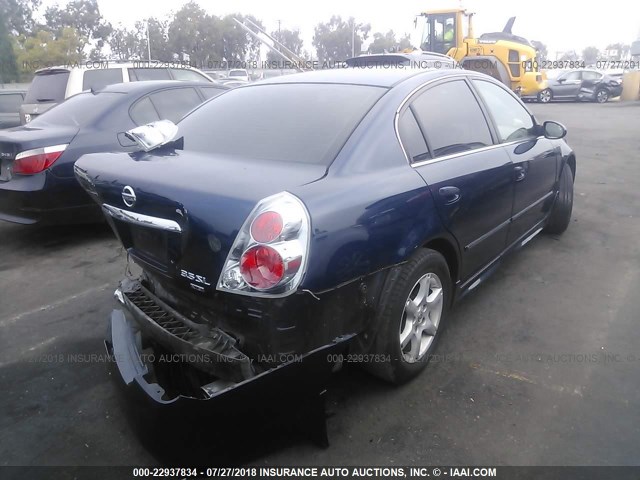 1N4BL11D75C191631 - 2005 NISSAN ALTIMA SE/SL/SE-R BLUE photo 4