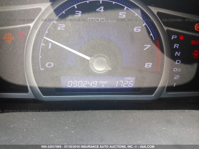 2HGFA169X9H529128 - 2009 HONDA CIVIC EXL ნაცრისფერი ფოტო 7