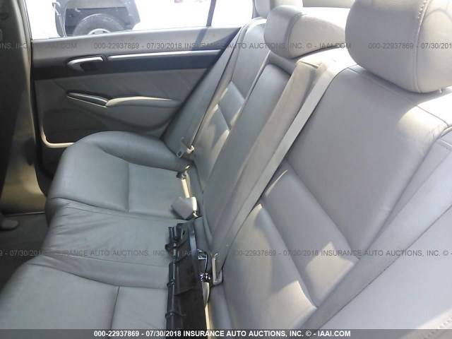 2HGFA169X9H529128 - 2009 HONDA CIVIC EXL ნაცრისფერი ფოტო 8