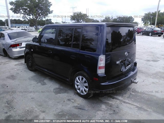 JTLKT324450212932 - 2005 TOYOTA SCION XB Blau Foto 3