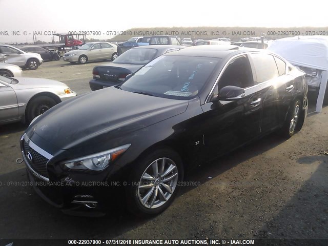 JN1BV7AP7FM335453 - 2015 INFINITI Q50 PREMIUM/SPORT BLACK photo 2