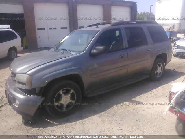 1GNET16M356171446 - 2005 CHEVROLET TRAILBLAZER EXT LS/EXT LT GRAY photo 2