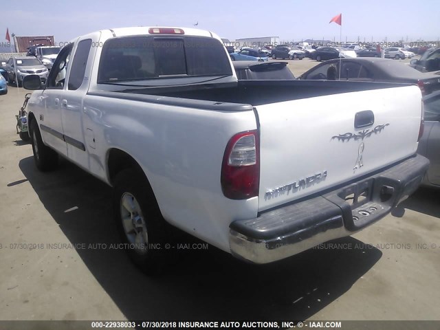 5TBRU34126S479987 - 2006 TOYOTA TUNDRA ACCESS CAB SR5 WHITE photo 3