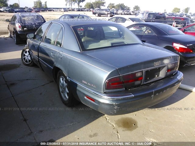 1G4CW54K714197503 - 2001 BUICK PARK AVENUE  BLUE photo 3