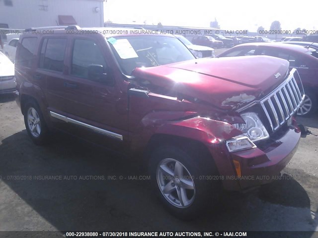 1J8GN58K49W548301 - 2009 JEEP LIBERTY LIMITED RED photo 1