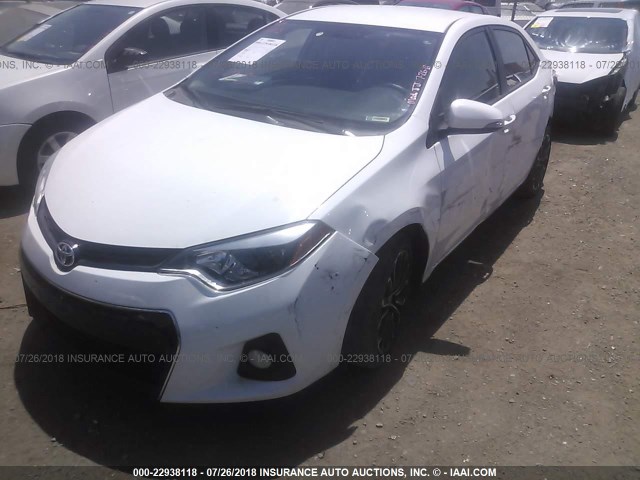 5YFBURHE0GP466321 - 2016 TOYOTA COROLLA L/LE/LE PLS/PRM/S/S PLS WHITE photo 2