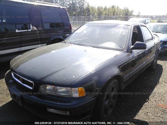 JH4KA7670MC037510 - 1991 ACURA LEGEND LS BLACK photo 2