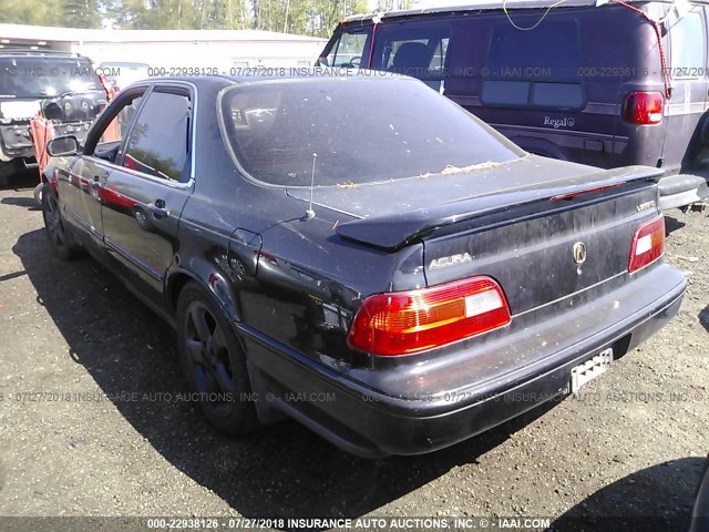 JH4KA7670MC037510 - 1991 ACURA LEGEND LS BLACK photo 3