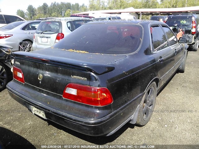 JH4KA7670MC037510 - 1991 ACURA LEGEND LS BLACK photo 4