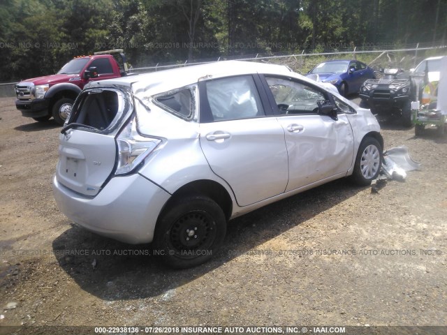 3N1CE2CP9GL363559 - 2016 NISSAN VERSA NOTE S/S PLUS/SV/SL/SR SILVER photo 4
