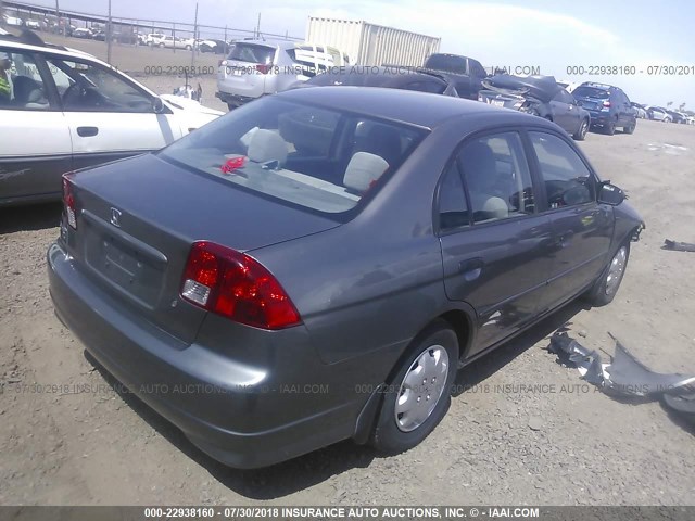 2HGES16395H506857 - 2005 HONDA CIVIC DX VP 银色 照片 4