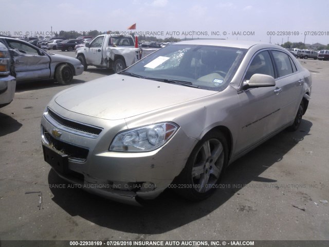 1G1ZC5E07CF186456 - 2012 CHEVROLET MALIBU 1LT თაფლისფერი ფოტო 2