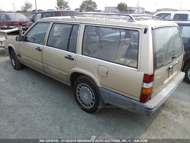 YV1FA8857L1280093 - 1990 VOLVO 740 GL TAN photo 3