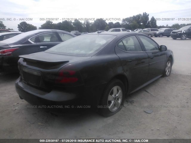 2G2WP552761196680 - 2006 PONTIAC GRAND PRIX BLACK photo 4