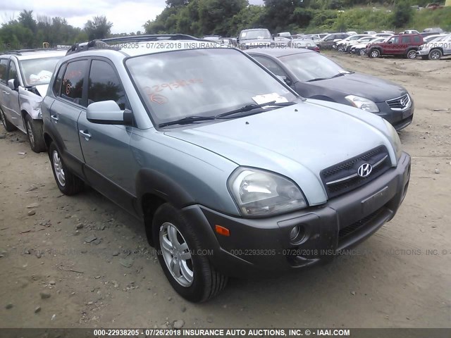 KM8JN12D36U450038 - 2006 HYUNDAI TUCSON GLS/LIMITED TURQUOISE photo 1