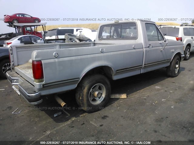 2FTHF25G3LCA24955 - 1990 FORD F250 SILVER photo 4
